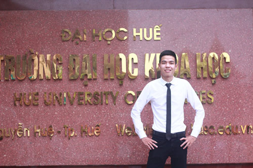 Chàng sinh viên đam mê Công nghệ thông tin. Ảnh: Nhật Tuấn.